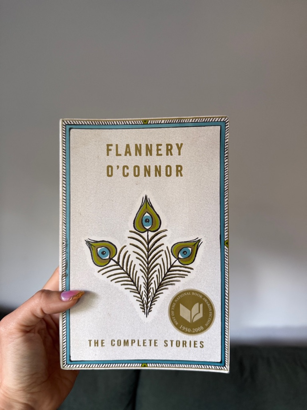 Flannery O'Connor The Complete Stories - White & Teal Hardcover